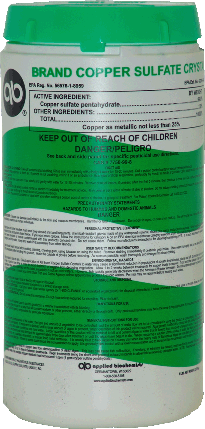 Copper Sulfate Savin Lake Services