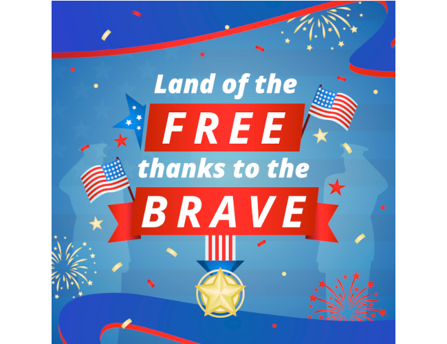 Land of the Free thanks to the Brave - Savin Lake Services