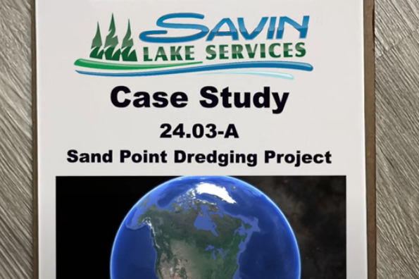 The Sand Point Dredging Project - Case Study - Savin Lake Services
