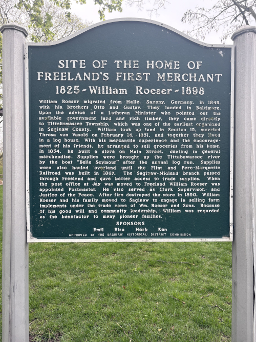 Freeland park sign
